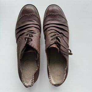 IXOS Made in Italy Brown Leather Lace-Up Shoes